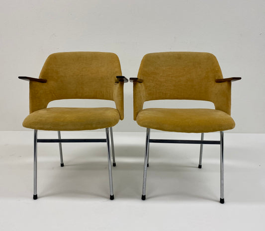 2 chaises de salle à manger "fm33" de Cees Braakman pour Pastoe Pays-Bas 1962