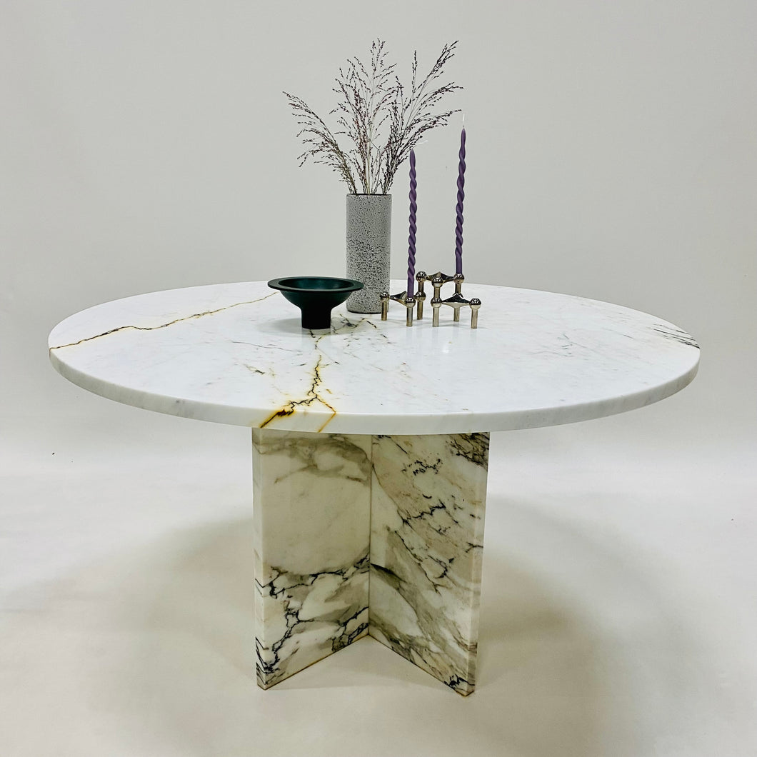 Beautiful Large Vintage Italian Design Marble Dining Table Italy 1970
