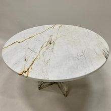 Load image into Gallery viewer, Beautiful Large Vintage Italian Design Marble Dining Table Italy 1970
