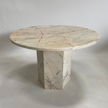 Load image into Gallery viewer, Beautiful Vintage Italian Design Marble Dining Table Italy 1970
