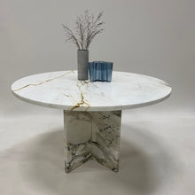 Load image into Gallery viewer, Beautiful Large Vintage Italian Design Marble Dining Table Italy 1970
