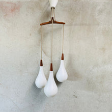 Load image into Gallery viewer, OPALINE GLASS DROP PENDANT BY JACOB BANG FOR HOLMEGAARD, DENMARK 1960S
