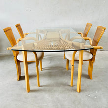 Load image into Gallery viewer, Sculptural &#39;totem&#39; Dining Set by Torstein Nilsen for Westnofa, Norway 1980
