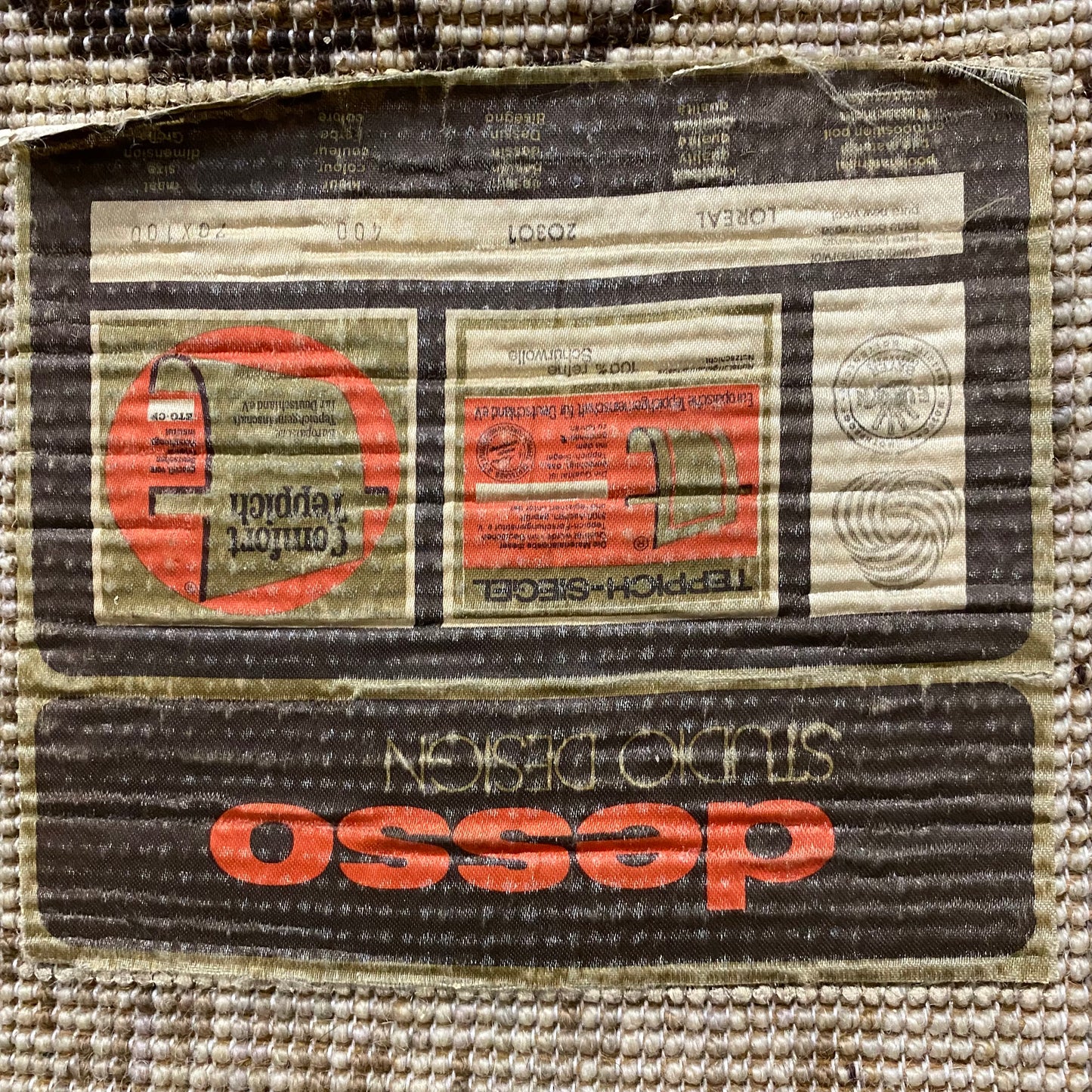 Grande tapisserie murale du studio Desso, Pays-Bas, 1970