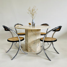 Load image into Gallery viewer, Beautiful Vintage Italian Design Marble Dining Table Italy 1970

